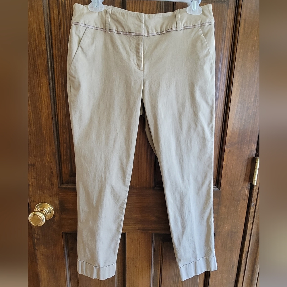 New York and Company 7 Avenue Design Studio Sz 4 Crop Pants W 32 L 24 R 8.5